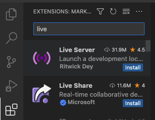VS-Code LiveServer Extension